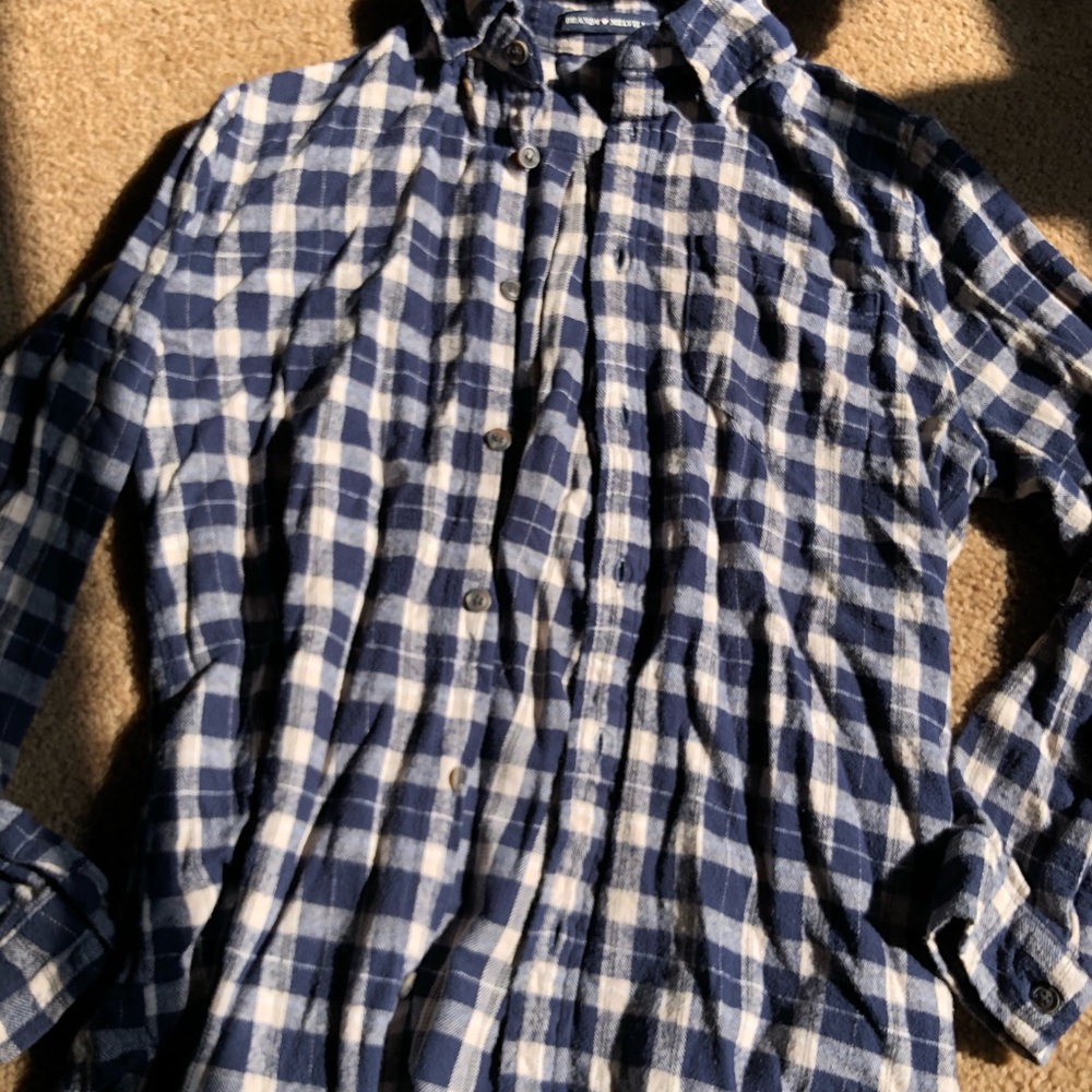 Brandy Melville Flannel Navy and Cream